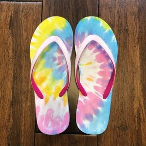 Pastel Tie Dye Flip Flops
